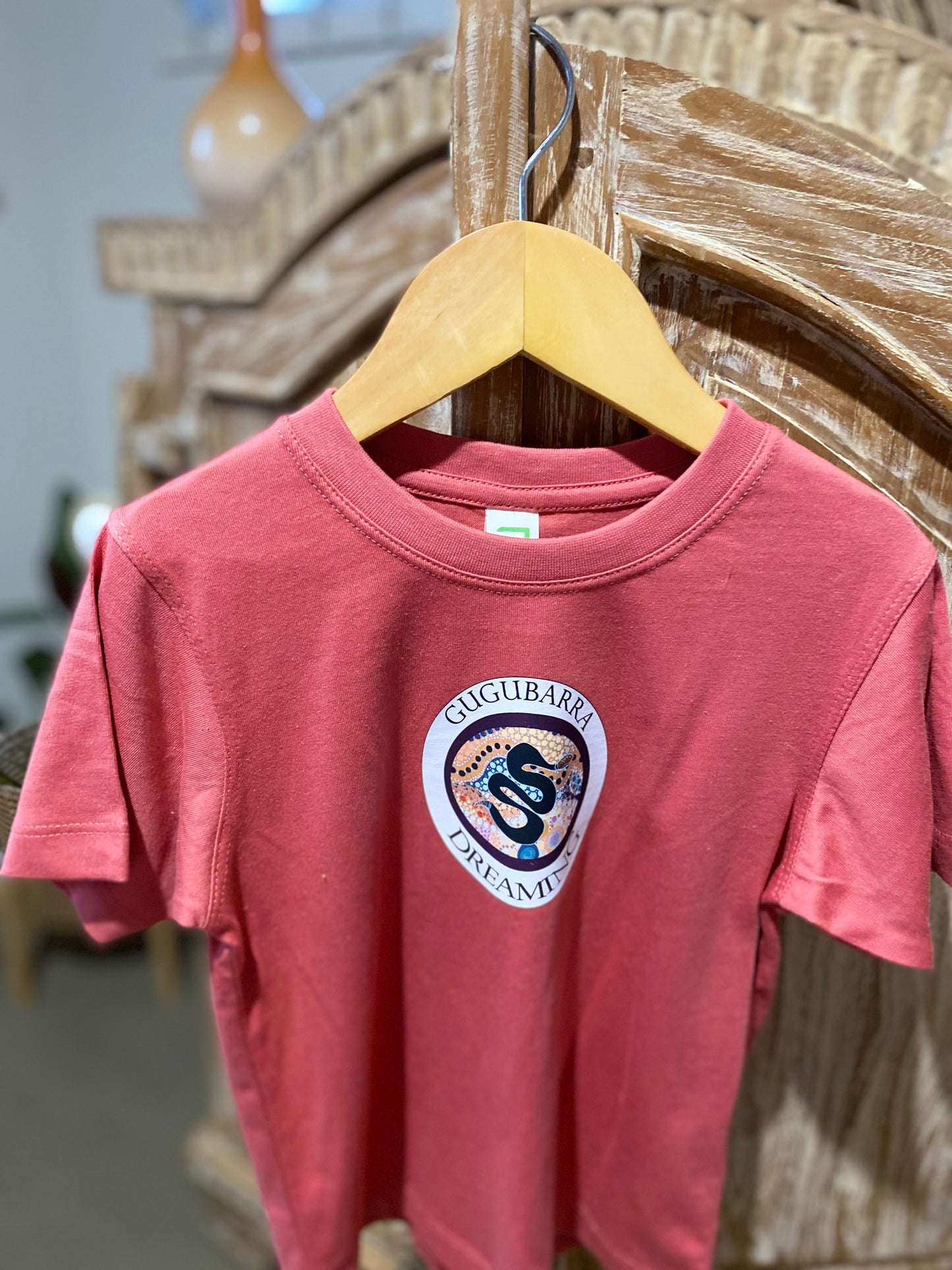 Gadi (Snake Dreaming) Kid's Single Sided Shirt