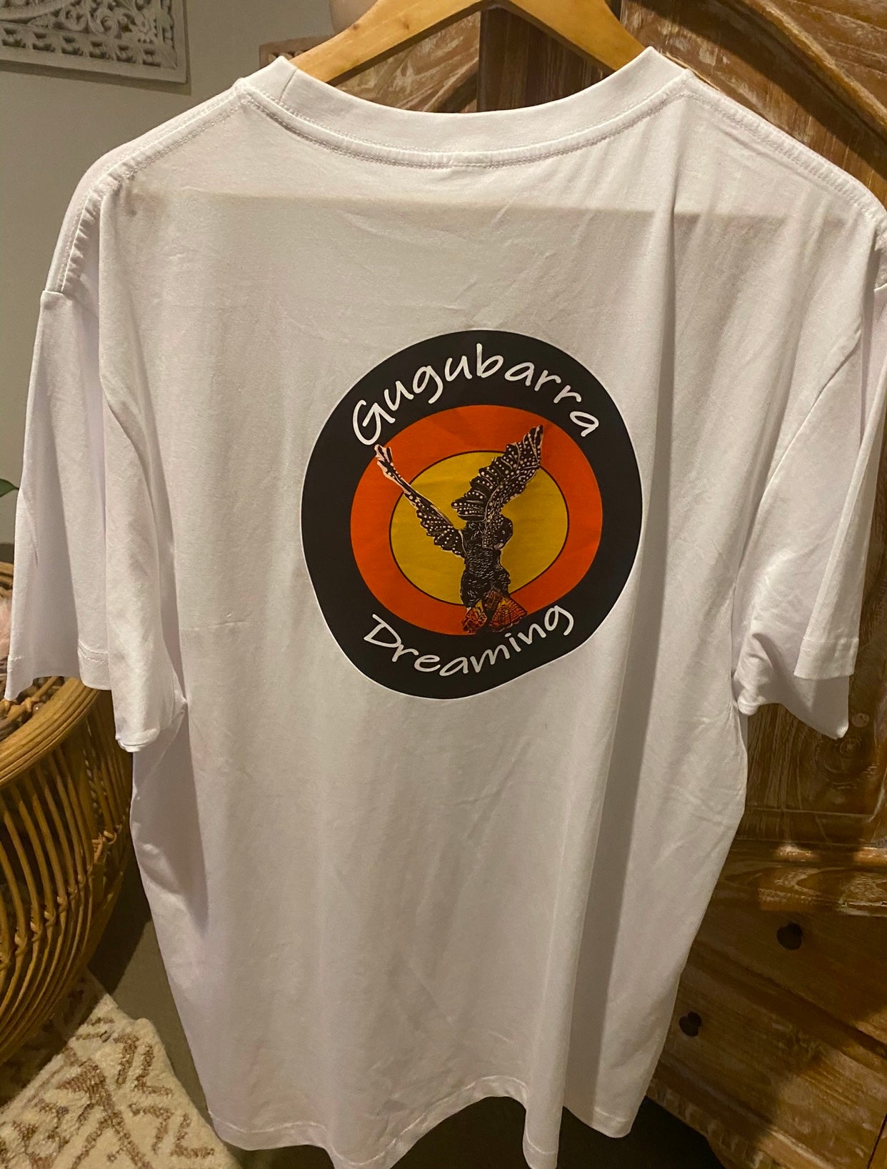 Yuyang (Black Cockatoo Dreaming) Men's Double Sided Shirt
