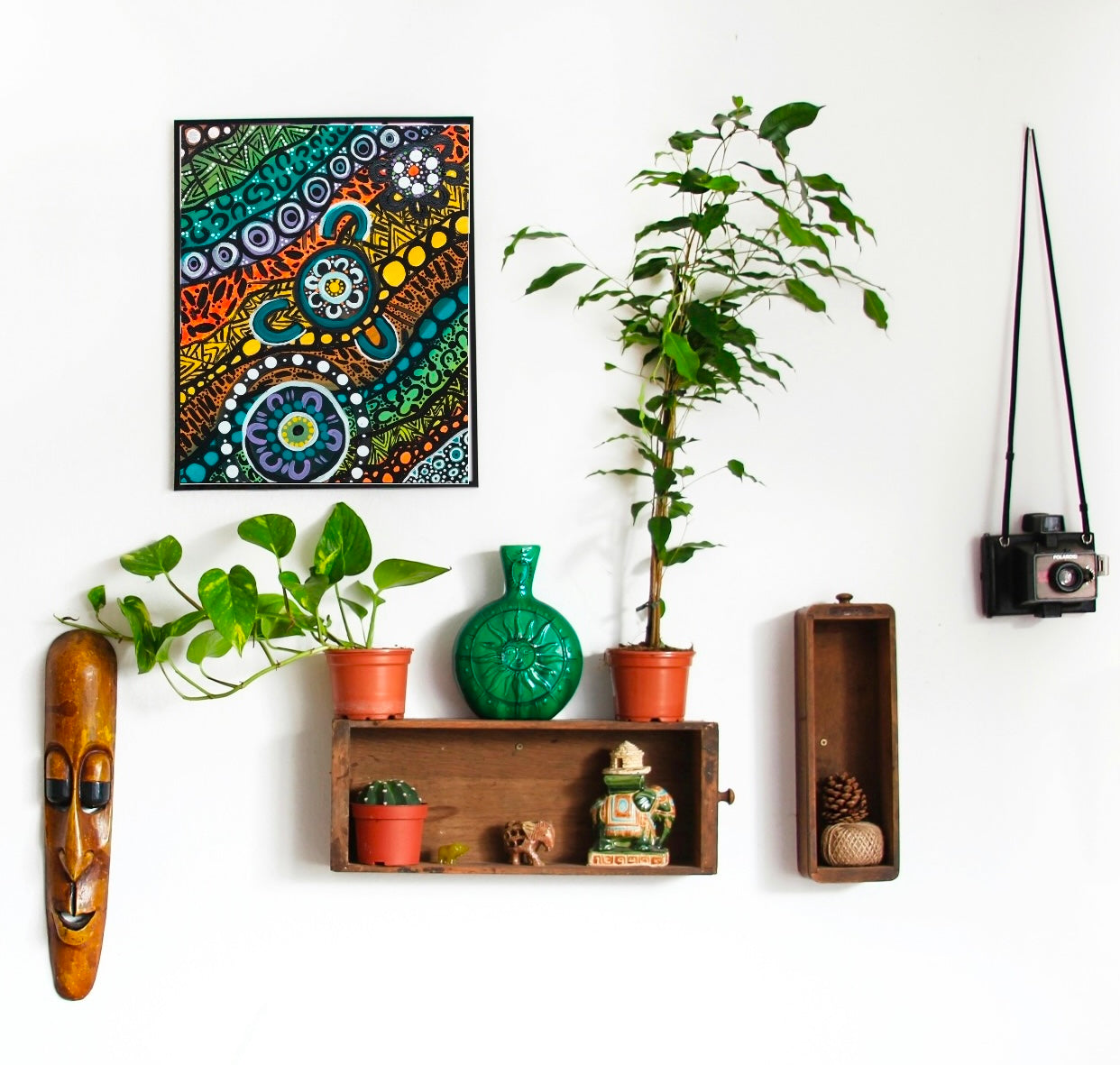 Decor - Tribal Dance (Smooth Cotton Rag) 40 x 50cm