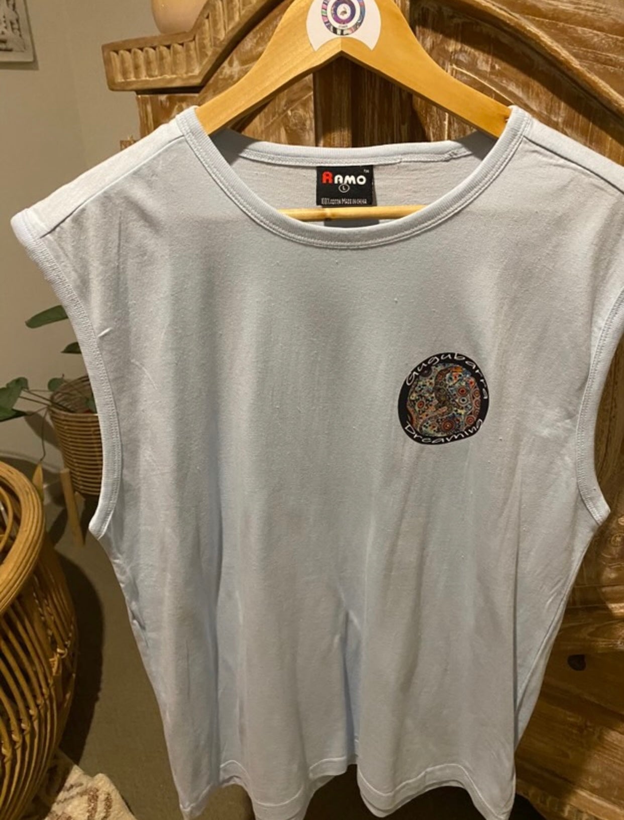 Joanna The Goanna Men's 2 Sided Muscle Shirt Size Large