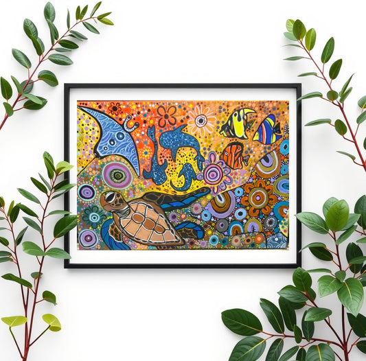 Decor - Under The Sea (Smooth Cotton Rag) 90 x 60cm