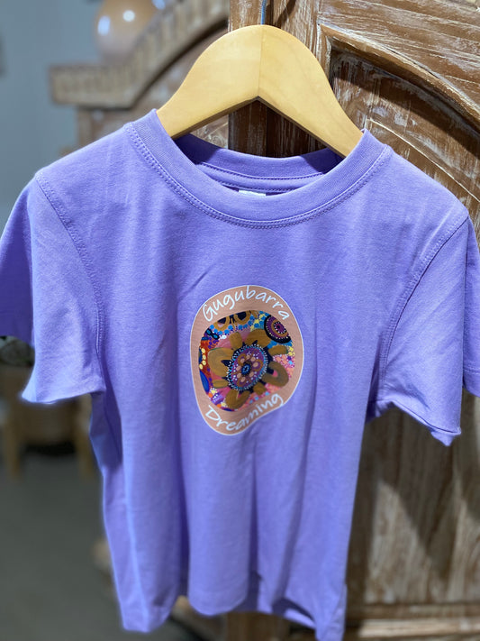 Dhanda Waarradagang (Campsite Yellow) Kid's Single Sided Shirt