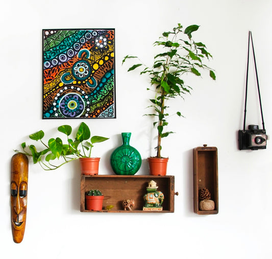 Decor - Tribal Dance (Smooth Cotton Rag) 40 x 50cm