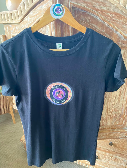Kangaroo Dreaming (Women's Single Sided T-Shirt) Black